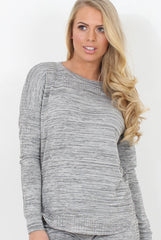 Light Grey Diamonte Loungewear - Linnea-Loungewear
