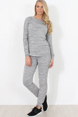 Light Grey Diamonte Loungewear - Linnea-Loungewear