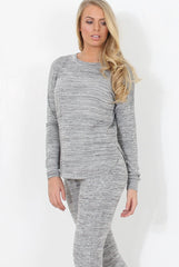 Light Grey Diamonte Loungewear - Linnea-Loungewear