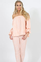 Light Pink Lace Two Piece - Nicole-Co-ords