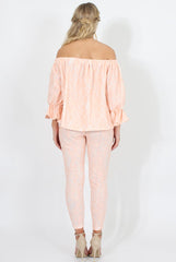 Light Pink Lace Two Piece - Nicole-Co-ords