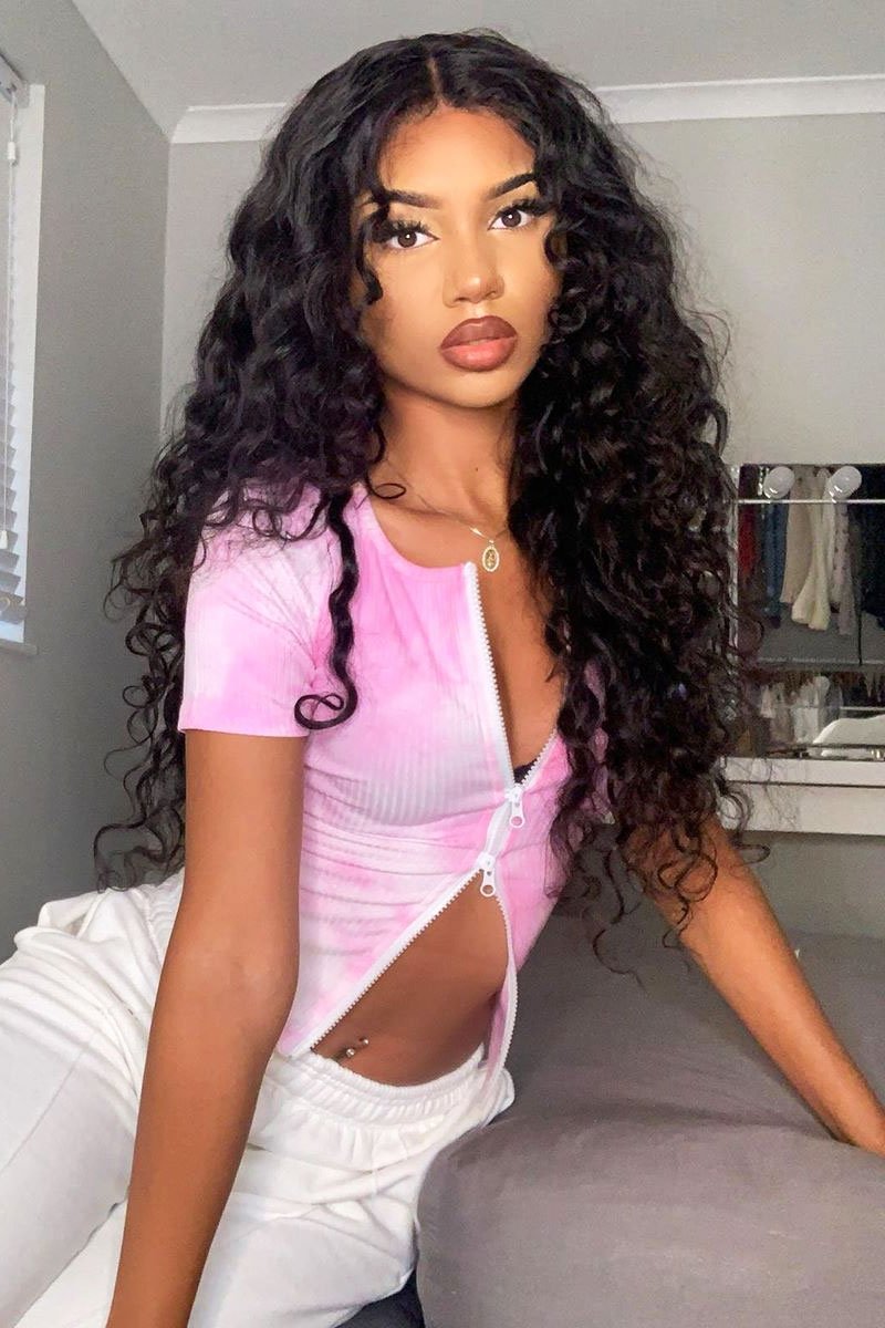 Light Pink Tie Dye Double Zip Top - Faven-Tops