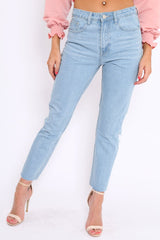 Light Wash Extreme Back Rips Boyfriend Jeans - Inna-Jeans