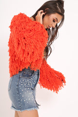 Light Wash Pearl Denim Skirt - Abir-Skirts