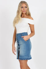 Light blue Denim Skirt - Robyn-Skirts