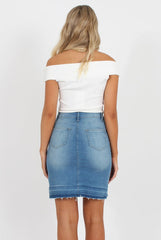 Light blue Denim Skirt - Robyn-Skirts