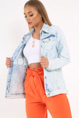 Light wash Denim Jacket - Samaira-Denim Jackets