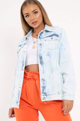 Light wash Denim Jacket - Samaira-Denim Jackets