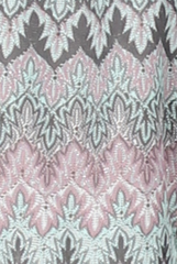 Lilac Aztec Bardot Crochet Playsuit - Vittoria-Playsuits