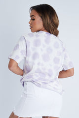 Lilac Jersey Tie Dye T-Shirt -Sayana-T-shirt