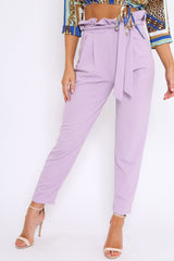 Lilac paper sale bag trousers