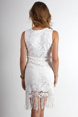 Lili White Lace Dress-Dresses