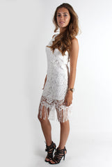 Lili White Lace Dress-Dresses