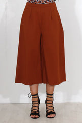 Lima Rust Culotte Trousers-Trousers