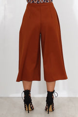 Lima Rust Culotte Trousers-Trousers