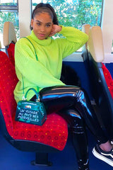 Lime Chunky Knit Jumper Dress - Maci-Dresses