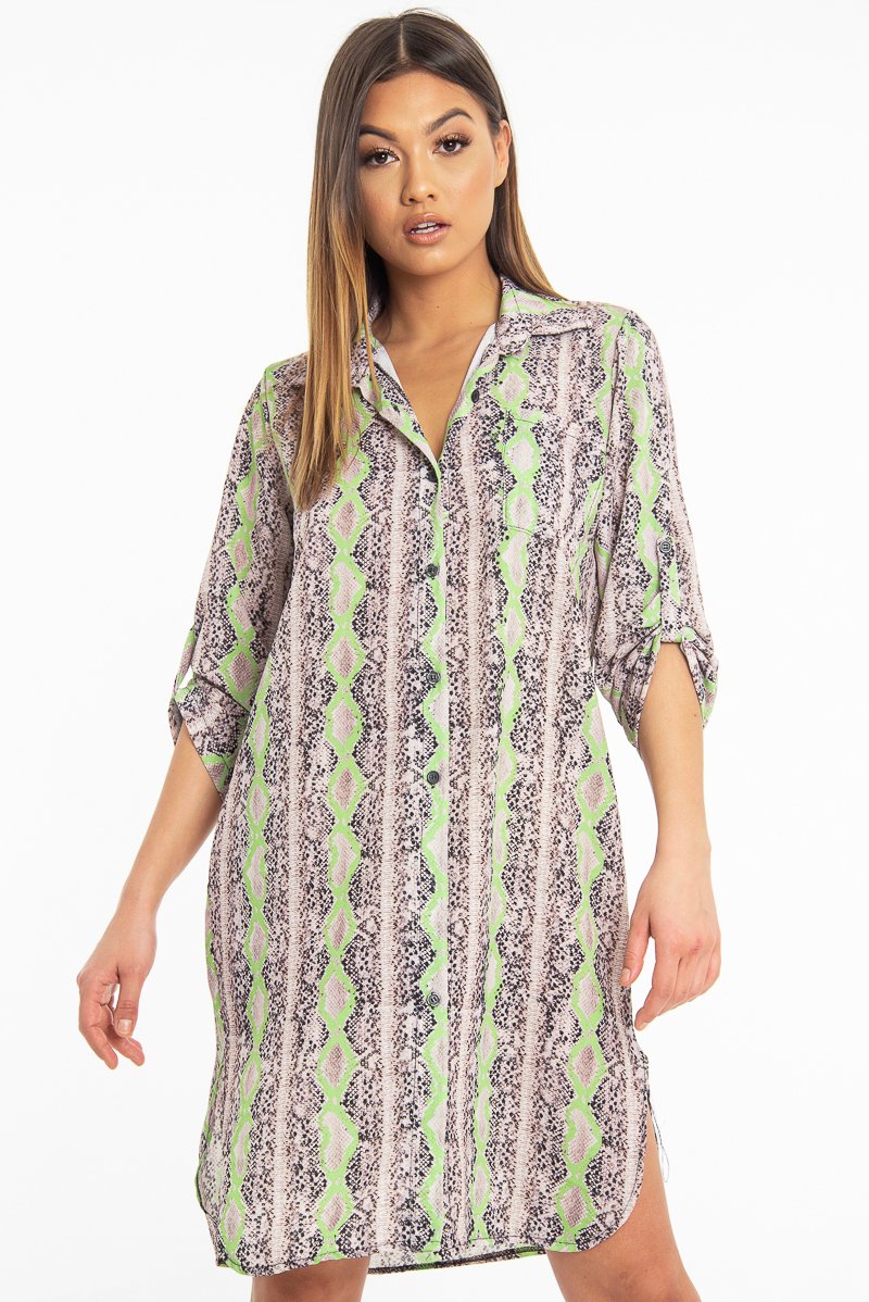Snake Print Green Dress COLLUSION Straight Neck Velvet Snake Print Midi Dress In Green For Snake Print Green Dress COLLUSION Straight Neck Velvet Snake Print Midi Dress In Green For
