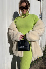 Lime Rib Crop Jumper Loungewear Set - Ayriana-Loungewear