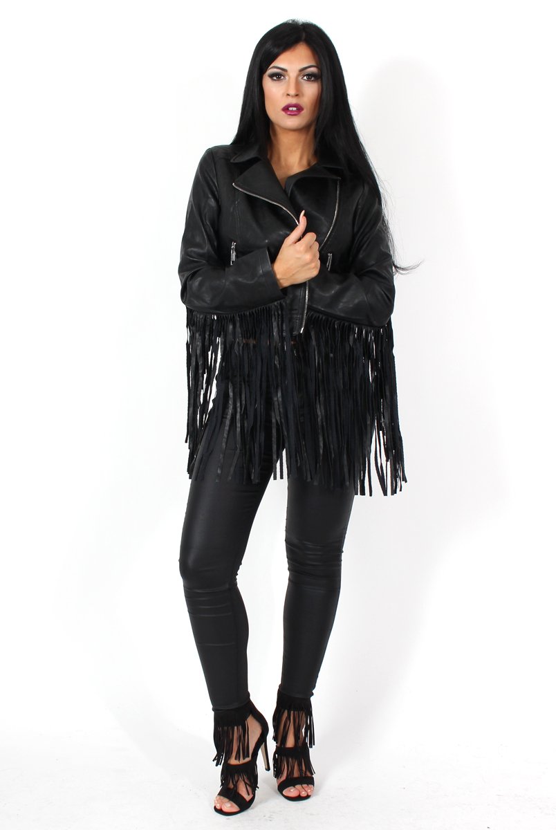 Liv Black PU High Waisted Jeans-Jeans