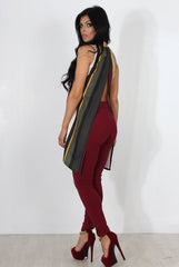 Loretta Striped Sleeveless Top-Tops