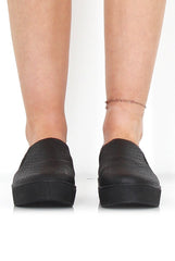 Lori Black Snakeskin Sneakers-Dresses