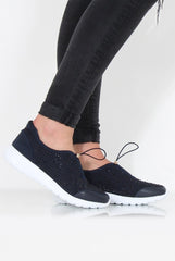 Lorraine Blue Sparkle Trainers-Trainers