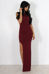 Luana Wine Maxi Dress-T-shirt