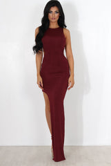 Luana Wine Maxi Dress-T-shirt