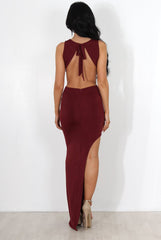 Luana Wine Maxi Dress-T-shirt