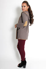 Lydia Grey Hooded Jacket-Jackets