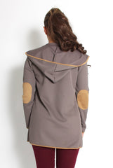 Lydia Grey Hooded Jacket-Jackets