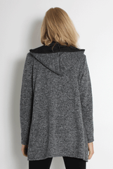 Lydia Light Grey Hooded Jacket-Jackets