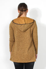 Lydia Mustard Hooded Jacket-Jackets