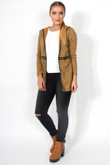 Lydia Mustard Hooded Jacket-Jackets
