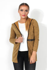 Lydia Mustard Hooded Jacket-Jackets