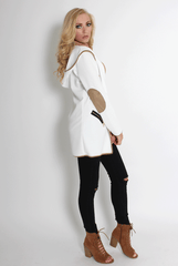Lydia White Hooded Jacket-Jackets
