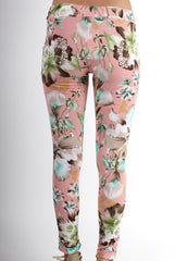 Madeline Pink Floral Trousers-Trousers