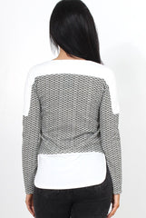 Mandie Khaki Panel Side Split Top-Tops