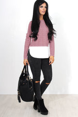 Mandie Wine Panel Side Split Top-Tops