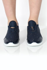 Mandy Blue Sparkle Trainers-Trainers