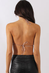 Mauve Faux Fur Bralet - Immi-Bralets