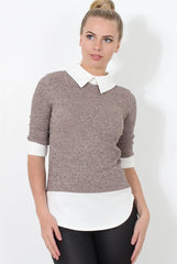 Mauve Panel Top - Jessey-Tops