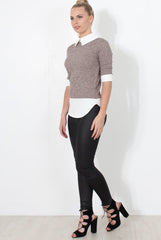 Mauve Panel Top - Jessey-Tops