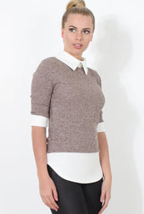Mauve Panel Top - Jessey-Tops