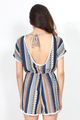 Maxine Aztec Playsuit-Playsuits