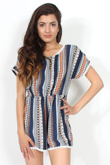 Maxine Aztec Playsuit-Playsuits