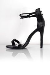Mia Snakeskin Strappy Heels-Heels