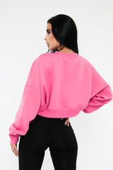 Pink Cropped Sweatshirt - Kieva