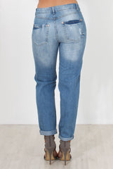 Mid Blue Boyfriend Jeans-Lilly-Jeans