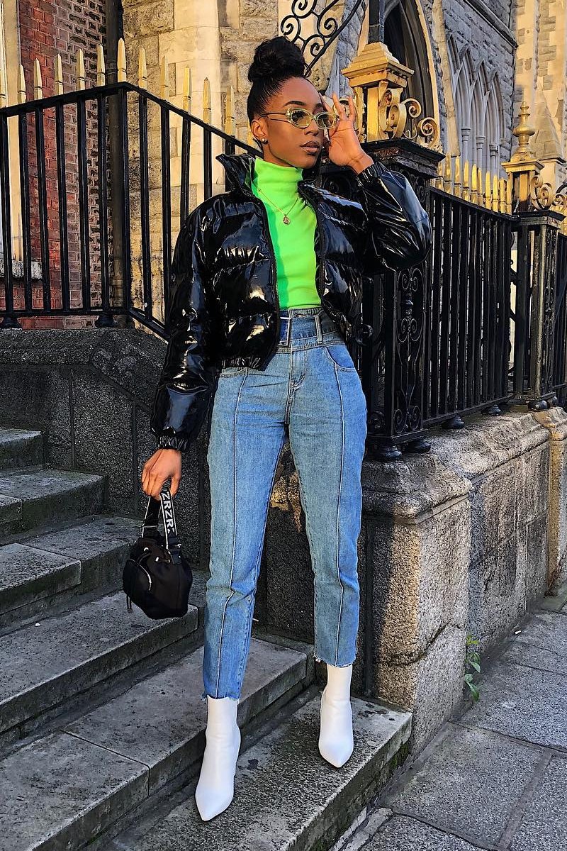 Mid Wash Belted Straight Leg Jeans - Crosley-Jeans